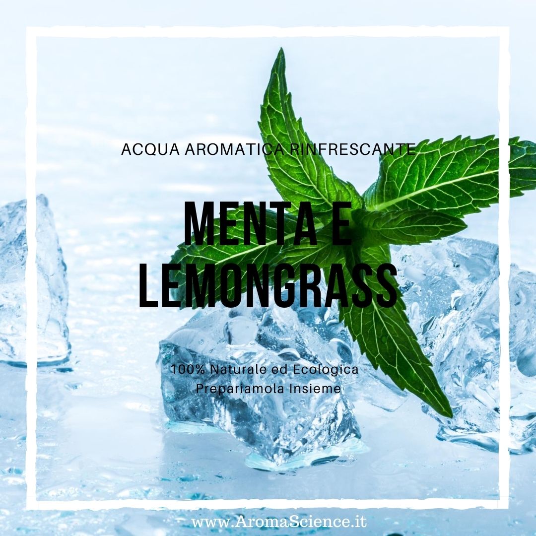 Acqua Aromatica Rinfrescante Menta e Lemongrass