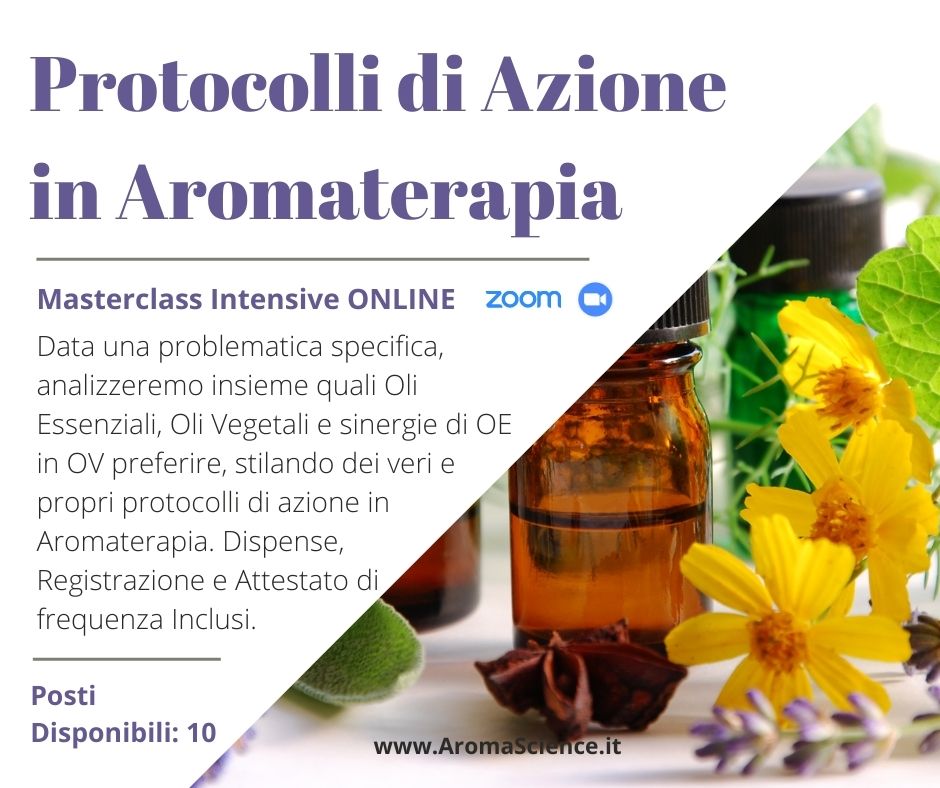 Protocolli Di Azione In Aromaterapia - Corso ONLINE